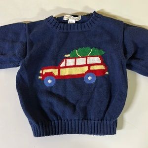Beaufort Bonnet Company 2T boys navy Christmas sweater